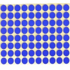 מדבקות נייר עגולות 19 מ"מ כחול