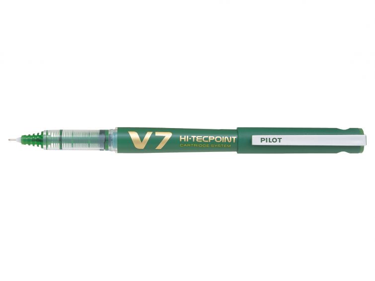 עט ראש סיכה Pilot V7 + גריפ י0.7 מ"מ ירוק