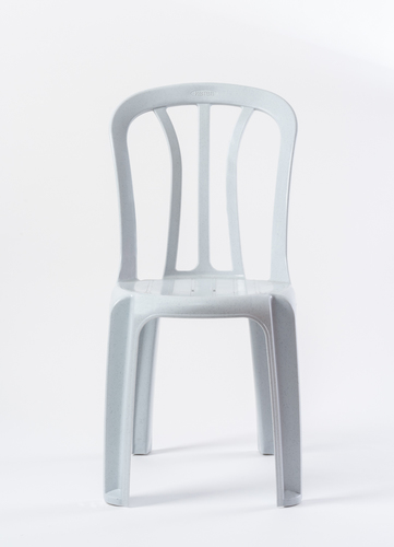 כסא פלסטיק קלאב לבן כתר