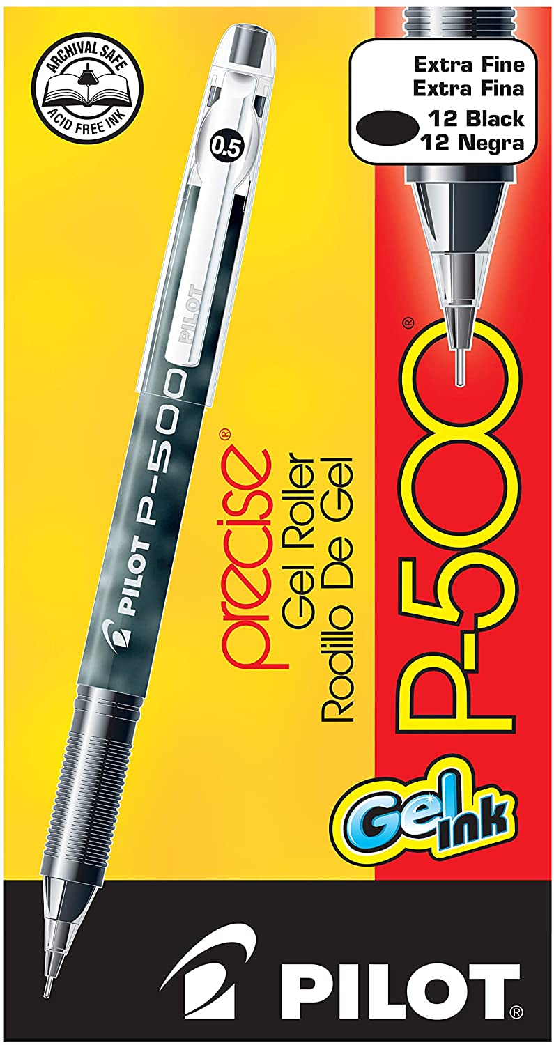עט ג'ל פילוט P-500 0.5 שחור