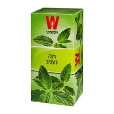 תה ירוק ויסוצקי עם נענע בקופסא 1.5 גרם 25 יח'