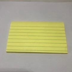מזכרית נייר דביק שורה 75/125 מ"מ צהוב